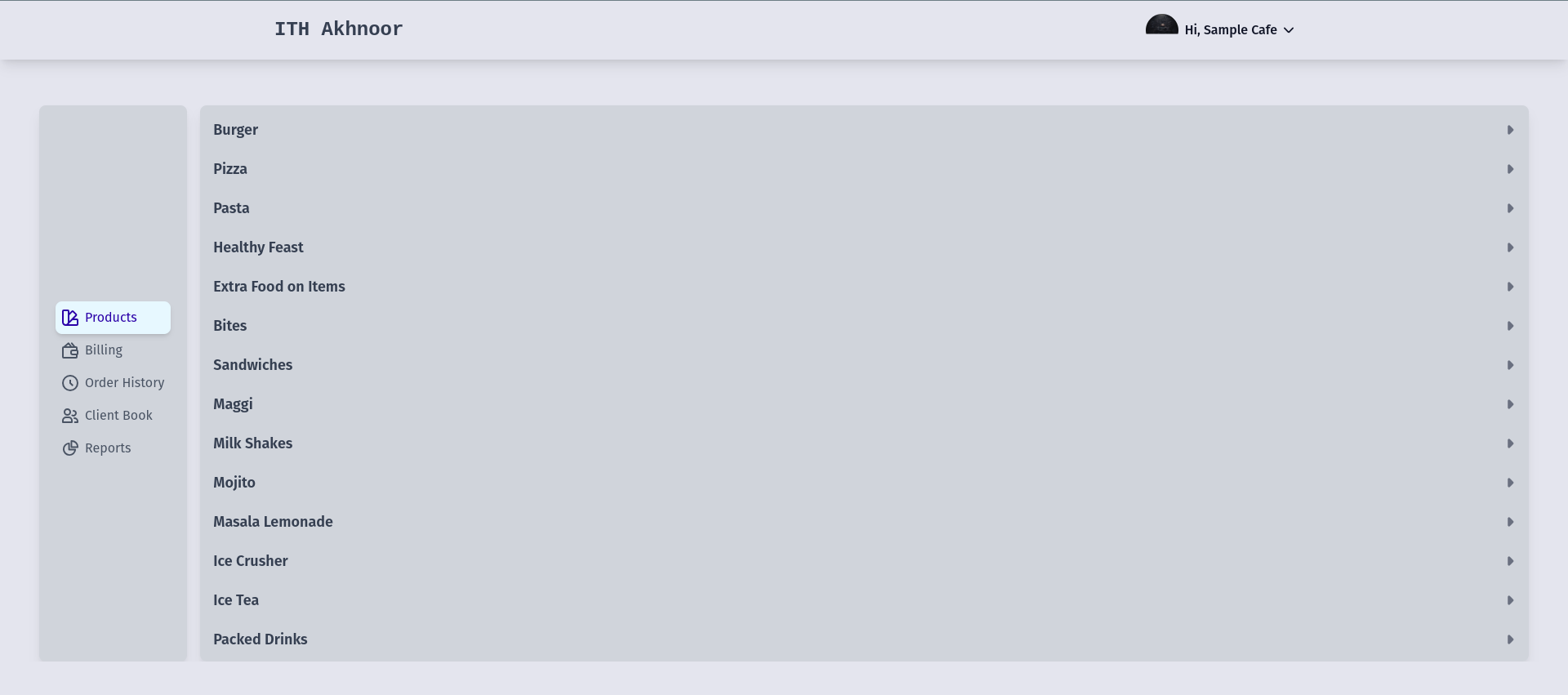 Restaurant Management App Screenshot